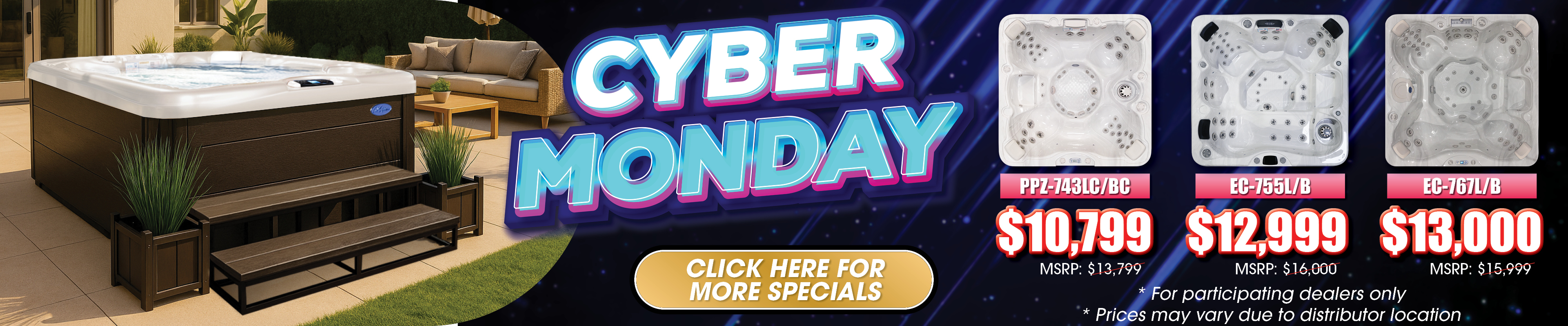 Calspas hot tub being used in a family setting - Busan